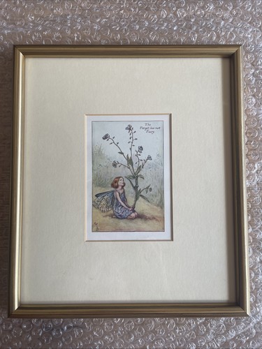 Vintage flower fairy print - print, the