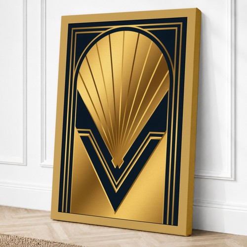 Sunburst art deco - sunburst,