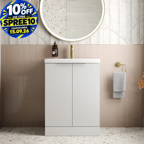 Bathroom vanity unit - unit, fluted