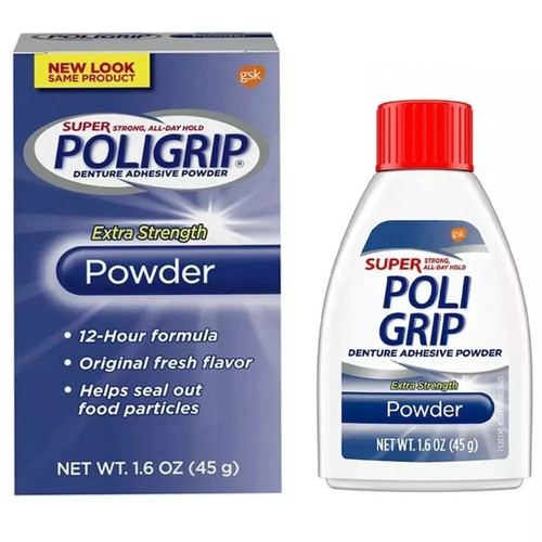 Poligrip denture adhesive - poligrip,