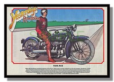 Ace Four 1266 cc in line 4 framed picture Excelsior Indian Henderson free p&p UK