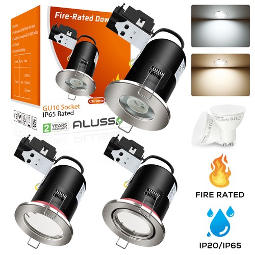 Fire rated led gu10 - gu10, flush