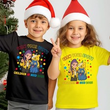 PB3-Pudsey Bear Children In Need 2025 T-shirt (10% Donation Goes to CHARITY)