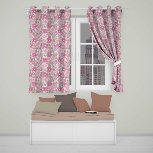 Blackout eyelet curtain cute - eyelet,