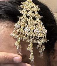 Clear Stone with Gold Metal