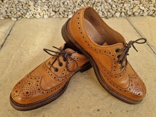 LOAKE 1880 EDWARD Pennine Tan Brown Leather Oxford Brogue Shoes UK 7 G 