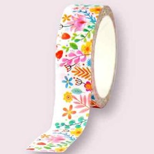 Flower Washi tape, 15mm single