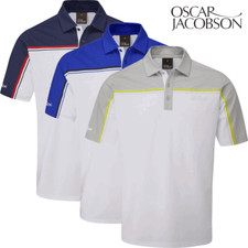 OSCAR JACOBSON GILMAN MENS GOLF POLO SHIRT / ALL COLOURS & SIZES @ 50% OFF RRP