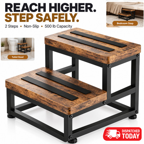 Step wooden stool heavy - step,