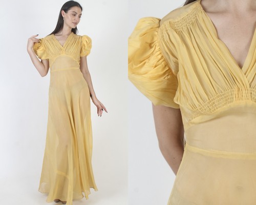 Vtg 40s victorian dress art - victorian,