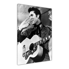 Elvis Presley Guitar Canvas Wall Art Picture Print