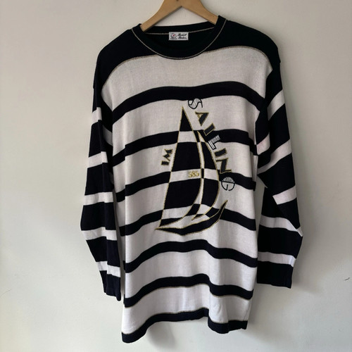 Ladies jumper vintage navy - ladies, &