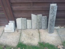 2 x 61cm x 12.5cm x 2.5cm Coping Stones + 2 x Corners + 6 Bits. See Photos.