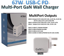 New Google Chromebook Pixel PixelBook 67W USB-C Type Adapter Charger Replacement