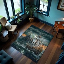 Pirate Ship Pattern Nonslip