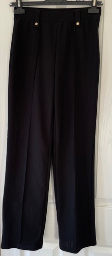 Ladies black ribbed - ribbed, trousers