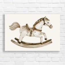 Whimsical Wooden Rocking Horse