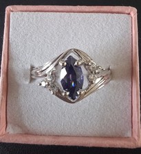 925 tanzanite cubic zirconia - 925,
