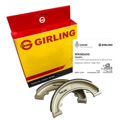 Girling inch brake shoes - brake,