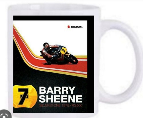 Barry sheene motorcycle mug - barry,