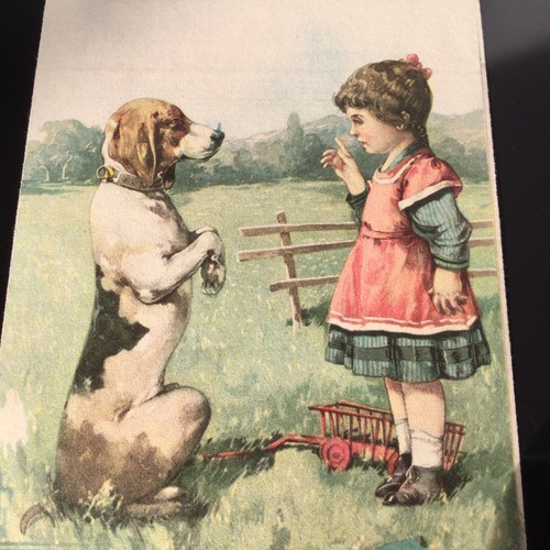 Antique jugendstil postcard - antique,