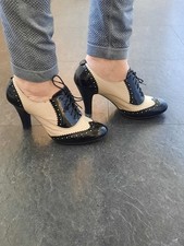 New Look Wide Fit Patent Black