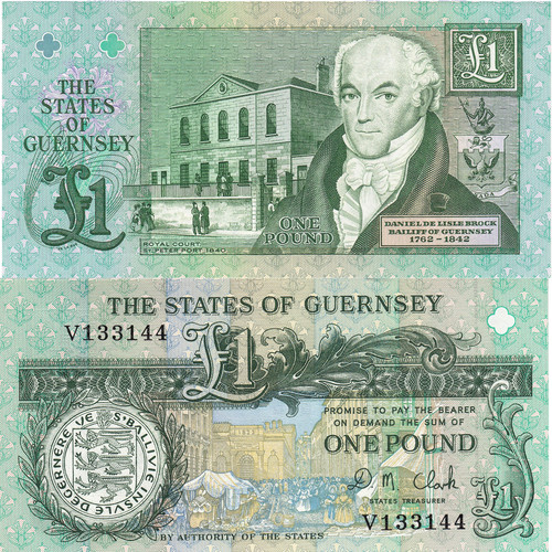 Guernsey banknote pound - guernsey,