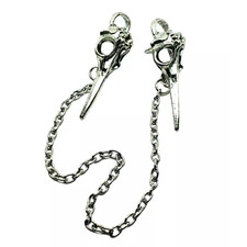 Raven Crow Lapel Chain Collar