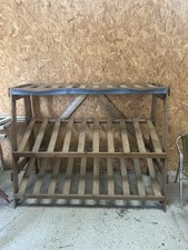 Farm Shop Fruit Vegetable Shelving Wooden Rack Large