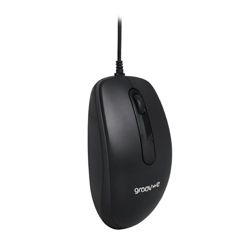 Groov wired optical mouse - e,