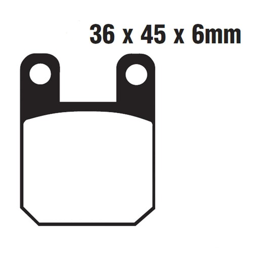 Pair brake pads std - of,
