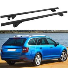 53" Roof Rack Cross Bars Black