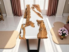 40"x15" White Epoxy Resin