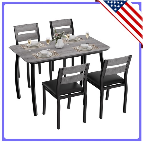Modern piece dining table - modern, 5