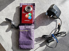 Samsung HMX-U10 HD Ultra Compact Camcorder Video Camera Red Belt Pouch & Charger