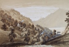 Original Watercolour,'Valley