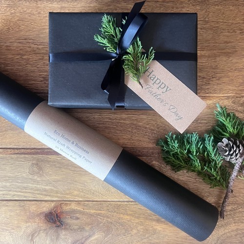 Wrapping paper kraft black - kraft,