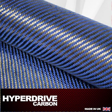 Carbon Fibre Cloth Fabric 210g Blue 2x2 Twill 3k 1000mm  UK  Comes on a roll