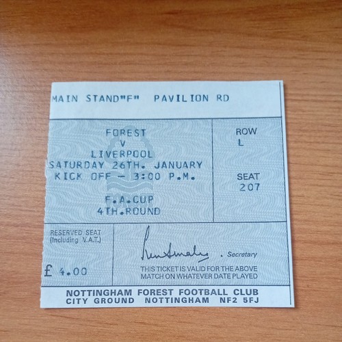 Ticket 1980 1981 - :, 26/1/1981
