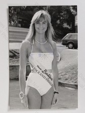 Della Dolan Miss England Finalist 1982 Beauty Contest Swimsuit Grimsby VTG Photo