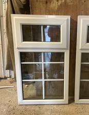 ONE GEORGIAN UPVC DOUBLE GLAZED WINDOW -Size H 109 x W 63 cm  (REF: SJ457)