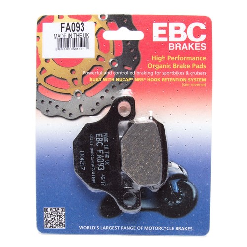 Ebc fa093 organic brake pads - organic,