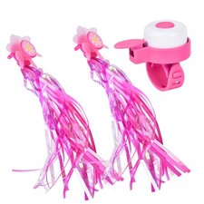 Kid Bike Cycling Streamer Tassel Girl Tricycle Scooter Sound Horn Bell AM