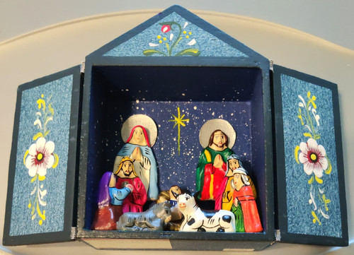 Vintage triptych retablo - triptych,