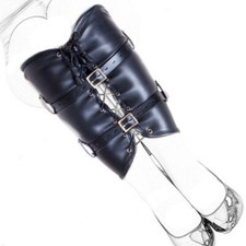 PU Leather Arm Calf Leg Binder Bondage Slave Restraints Armbinder Glove BDSM