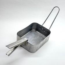 VINTAGE CANADIAN MILITARY MESS TIN WW2 STYLE ALUMINIUM COOKING CAMP GEAR