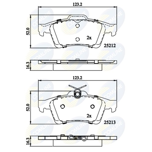 Brake pads set - brake, ford