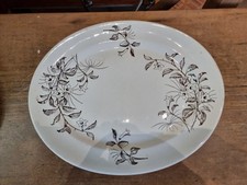 Antique Staffordshire Sepia & White Large Oval Meat Platter - Signs of Wear