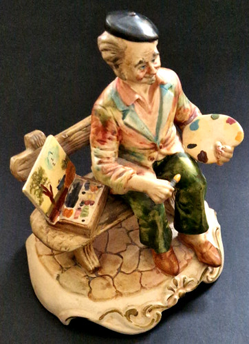 Capodimonte artist figurine - artist,