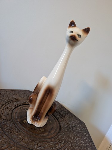 Vintage cat ornament long - vintage, neck
